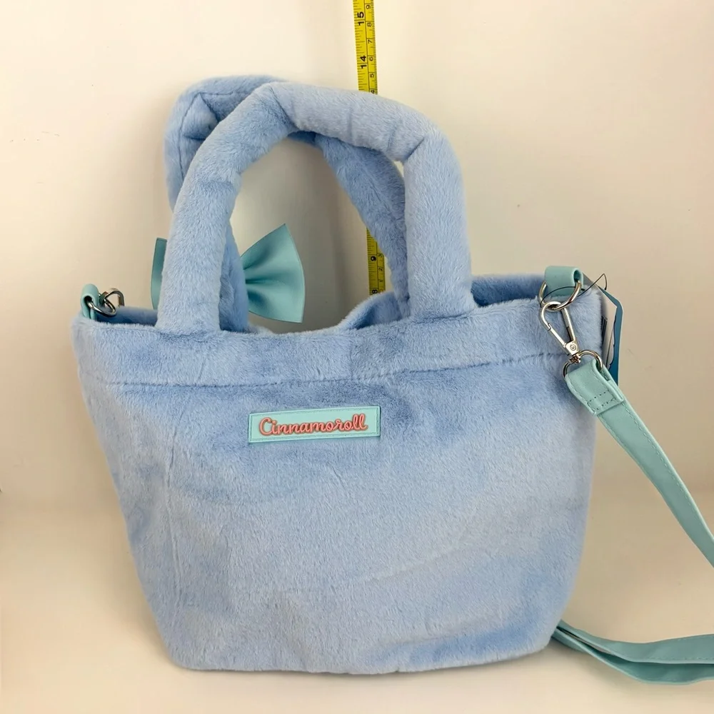Cinnamoroll Baby Blue Fuzzy Crossbody Bag New With Tags